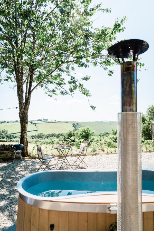 Boutique Cornish Shepherd'S Hut With Hot Tub 朗斯顿 外观 照片