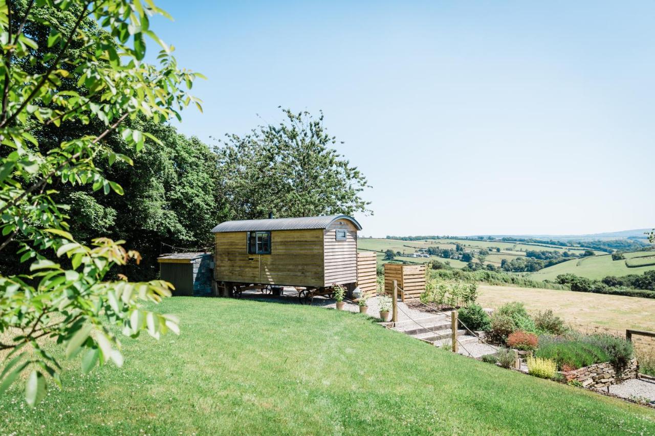 Boutique Cornish Shepherd'S Hut With Hot Tub 朗斯顿 外观 照片